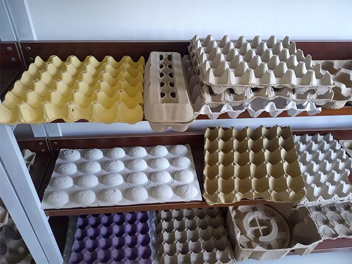 Egg Tray Production Line | Egg Tray Machine 12 Different-colors-and-types-of-the-paper-trays