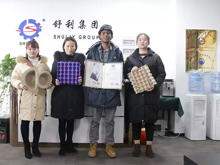About Us 3 Egg tray machine customer