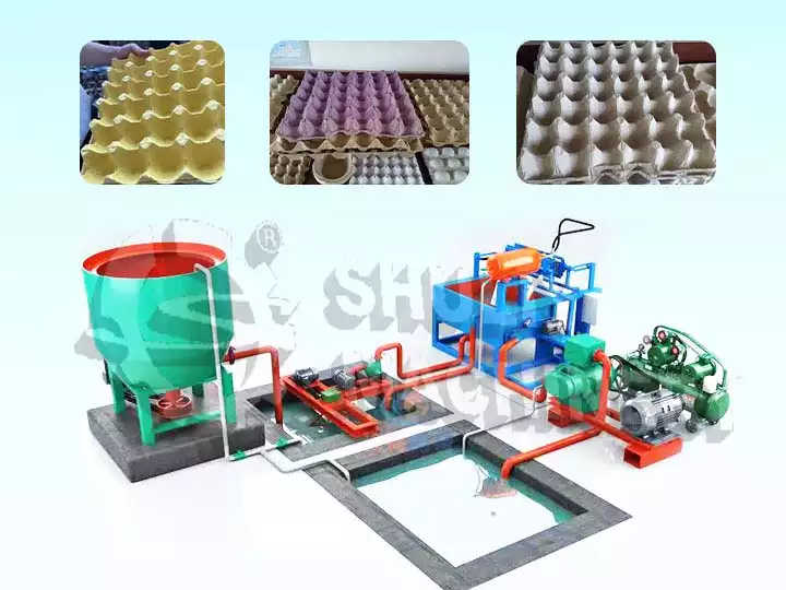 egg tray production line-egg tray machine