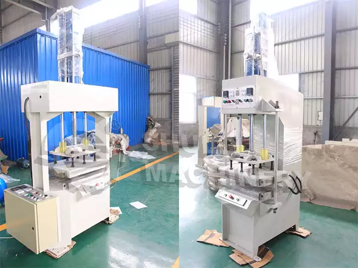 Hot press shaping machine