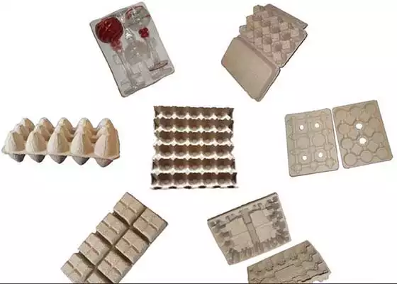 Pulp paper trays
