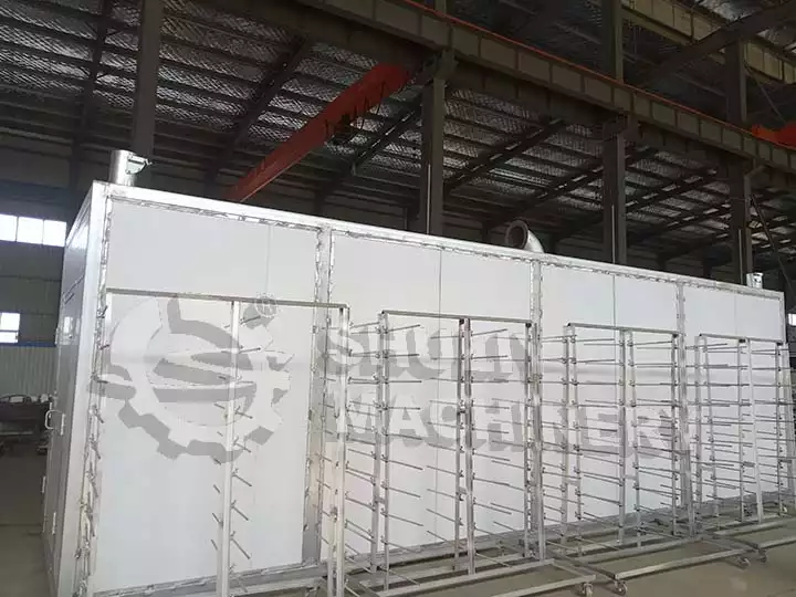 Egg Tray Dryer 2 Trolley & the container
