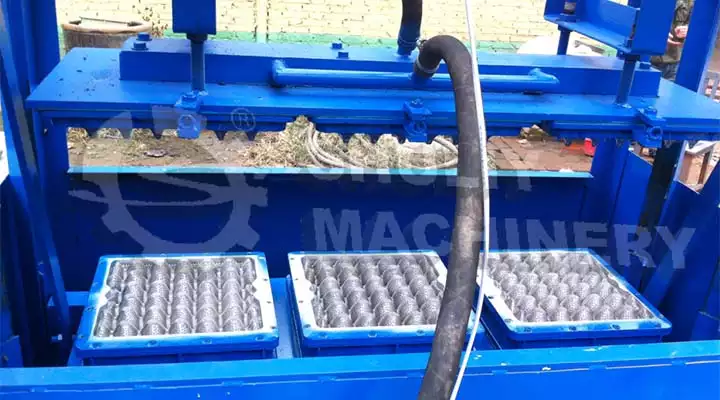 1000Pcs/H Egg Tray Forming Machine 2 Aluminum moulds
