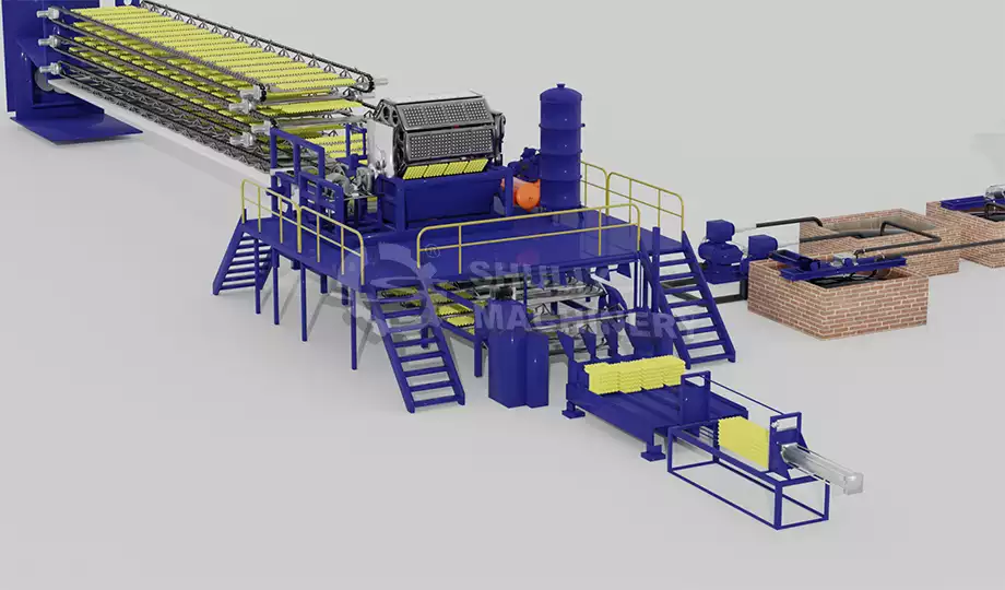 How Much Does The Egg Tray Manufacturing Plant Cost? 4 Egg tray making machine plant