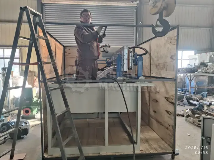 Send 1500Pcs/H Paper Pulp Egg Tray Machine To Libya 3 Egg tray molding machine for package