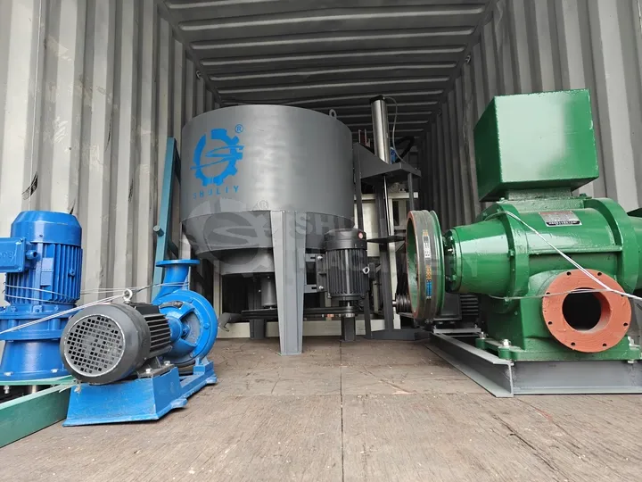 Shipment Of 1500Pcs/H Egg Tray Machine To Nepal 7 Machine loaded in the container