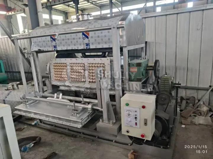 Machine pour la fabrication d'un plateau d'oeufs
