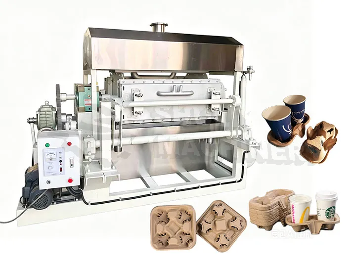 Coffee cup tray making machine