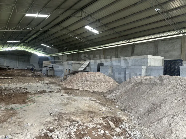 Sl-4*4 Rotary Egg Tray Machine + Brick Kiln Dryer Installation In Tanzania 3 Brick kiln drying machine