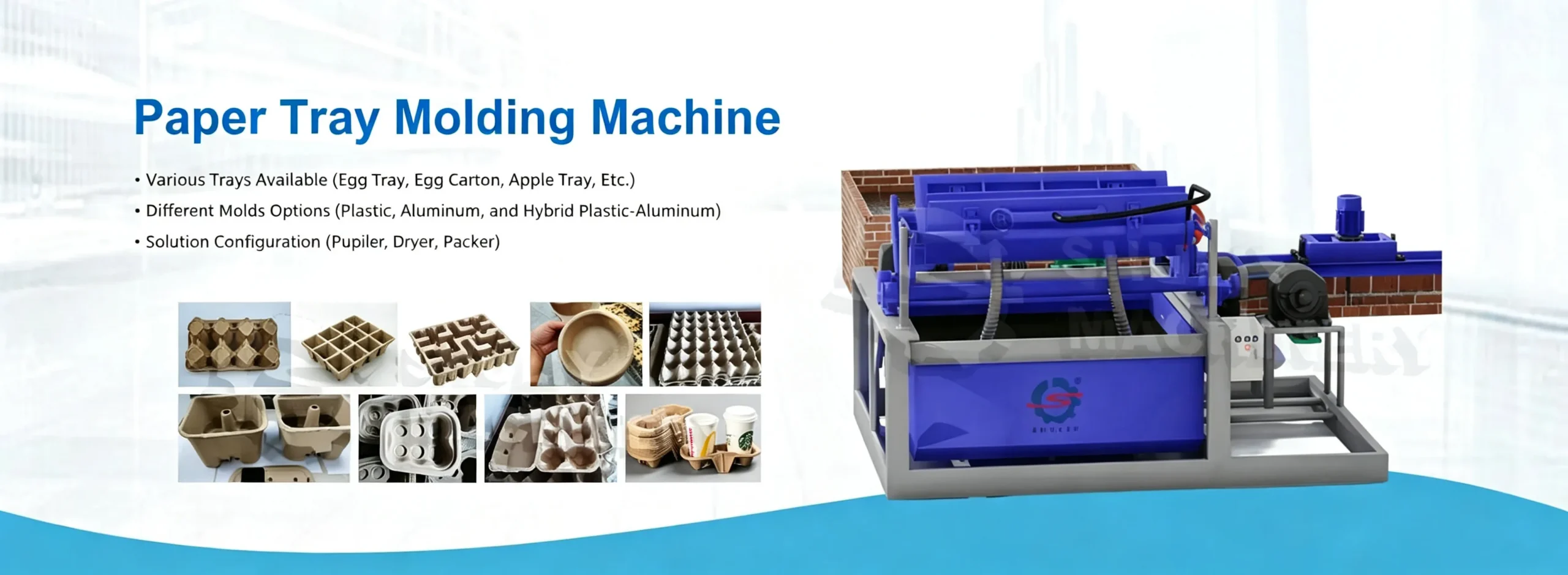 paper tray molding machine for egg tray egg carton