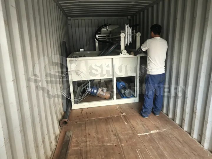 Paper tray making machine loading