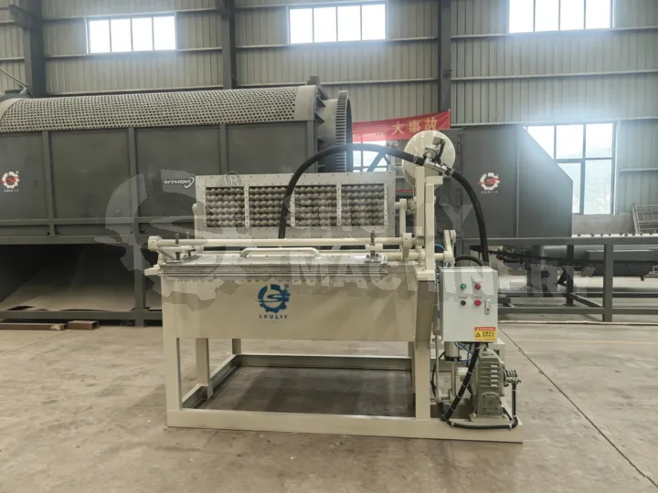 Small paper egg tray making machine